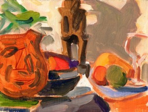 Still life, Gourd and Fruit